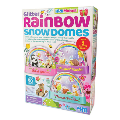 KidzMaker - Glitter Rainbow Snowdomes