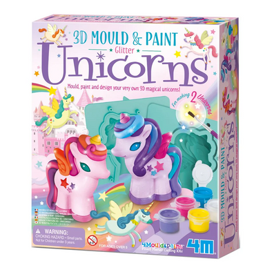 Mould & Paint - 3D Glitter Unicorns