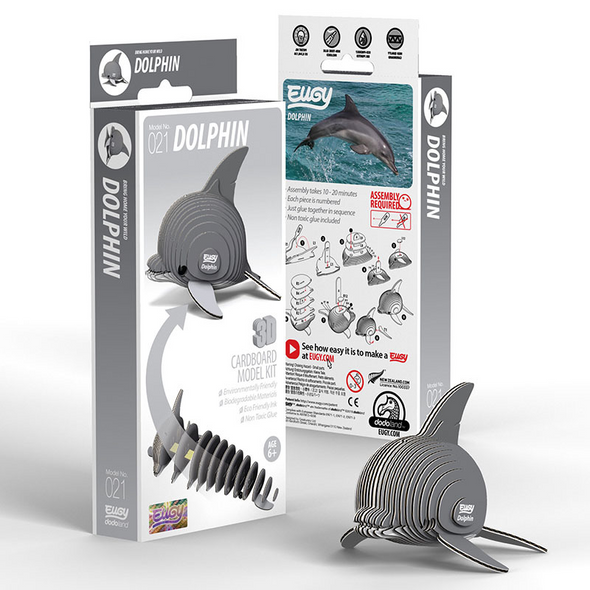 3D Cardboard Model Kit - Dolphin