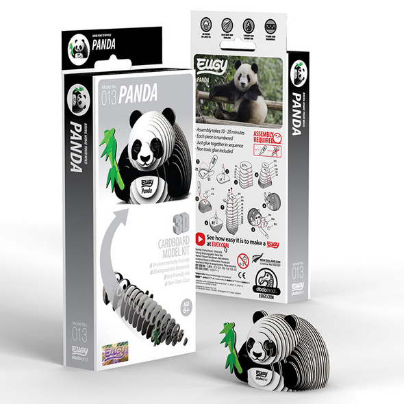 3D Cardboard Model Kit - Panda