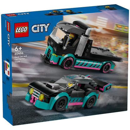 Race Car and Car Carrier Truck LEGO  60406