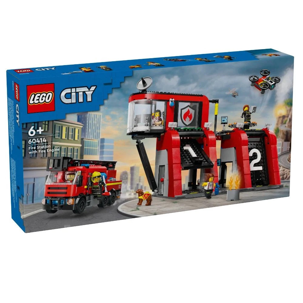 Fire Station with Fire Engine Lego 60414
