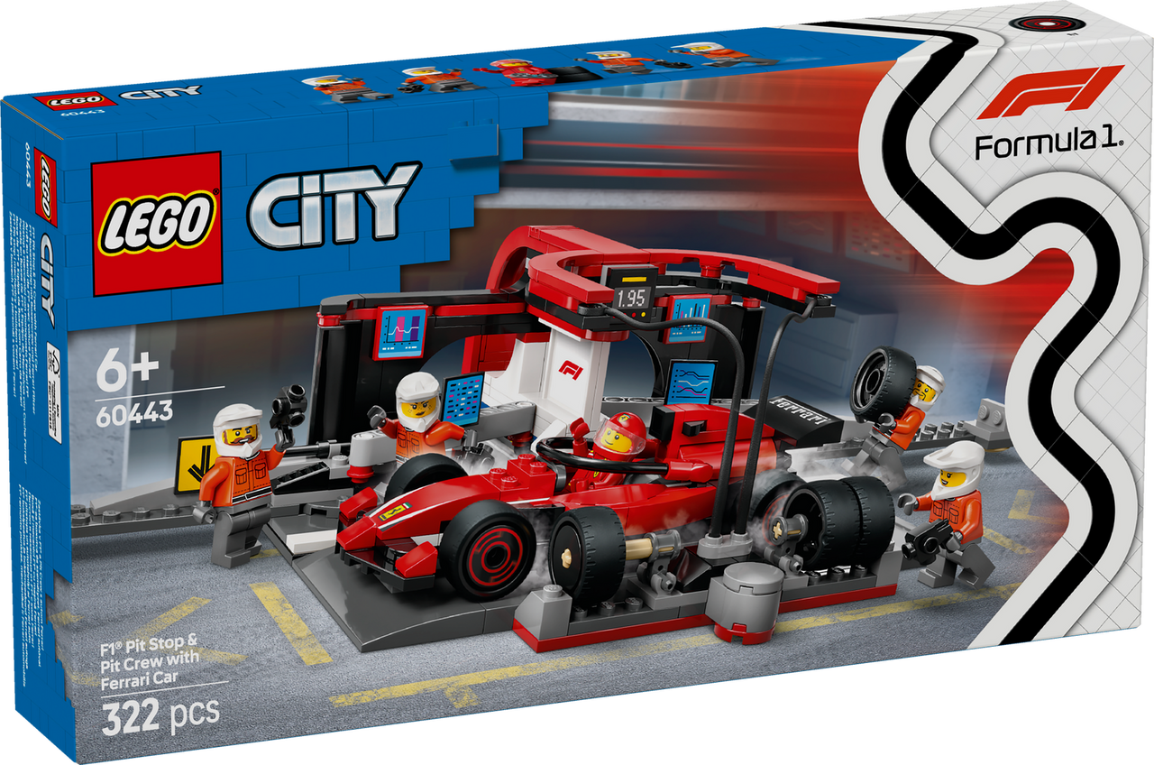 F1 Pit Stop & Pit Crew With Ferrari Car -60443