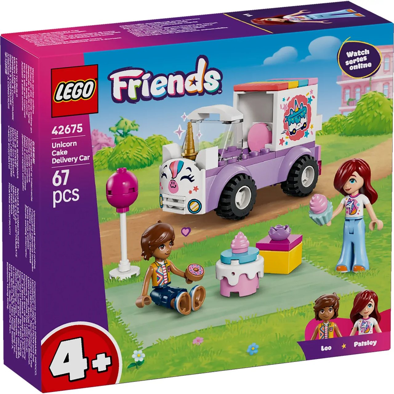 Unicorn Cake Delivery Car Lego 42675