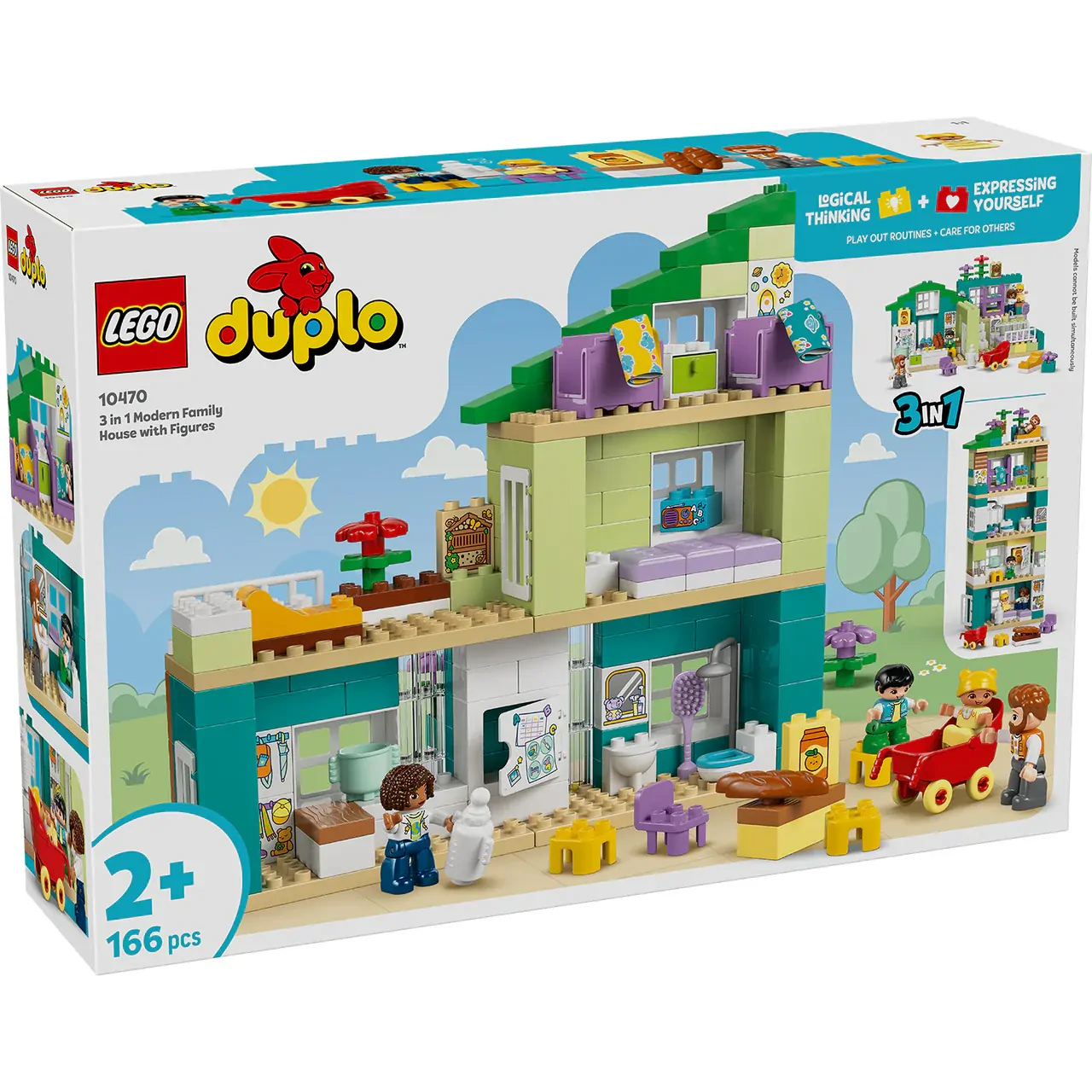 3 in 1 Modern Family House with Figures Duplo 10470