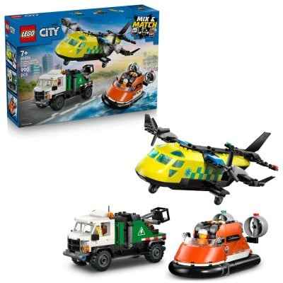 Airplane, Service Truck & Hovercraft Remix Lego 60505