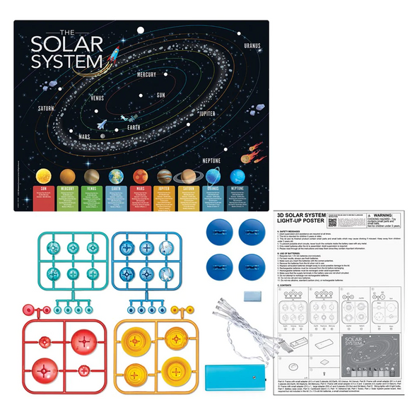 3D Solar System Light-Up Poster