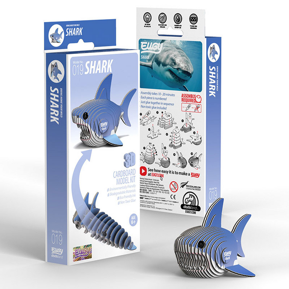 3D Cardboard Model Kit - Shark