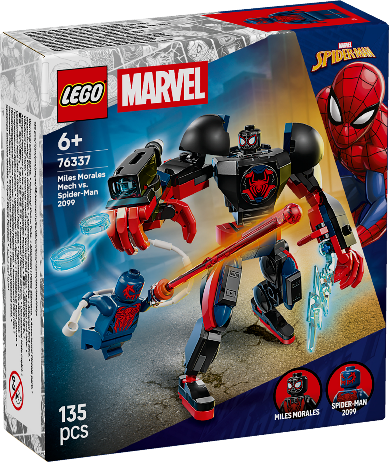 Miles Morales Mech vs. Spider-Man 2099 Lego 76337