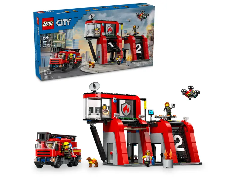 Fire Station with Fire Engine Lego 60414