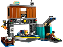 Police Speedboat and Crooks Hidehout LEGO 60417