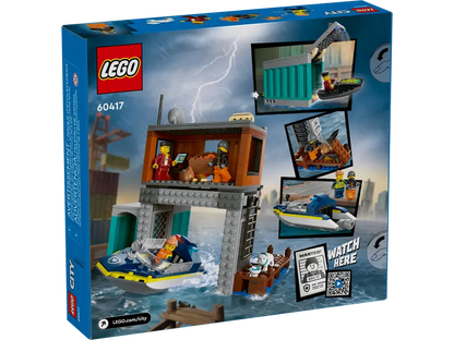 Police Speedboat and Crooks Hidehout LEGO 60417