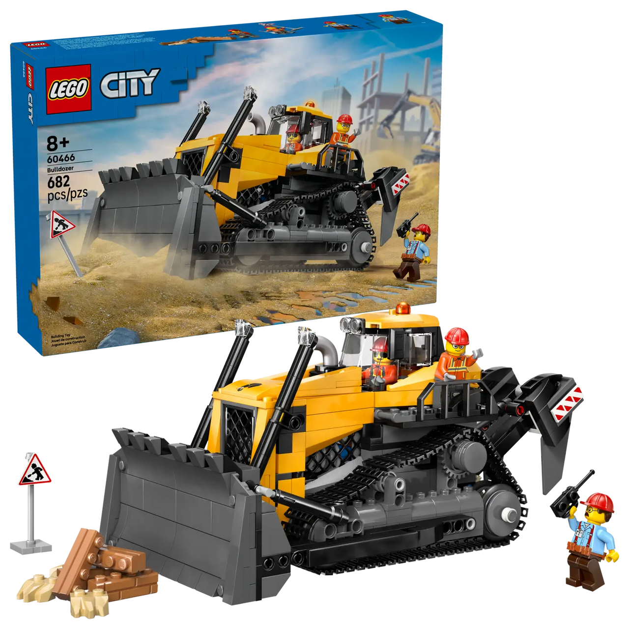 Yellow Bulldozer Lego 60466