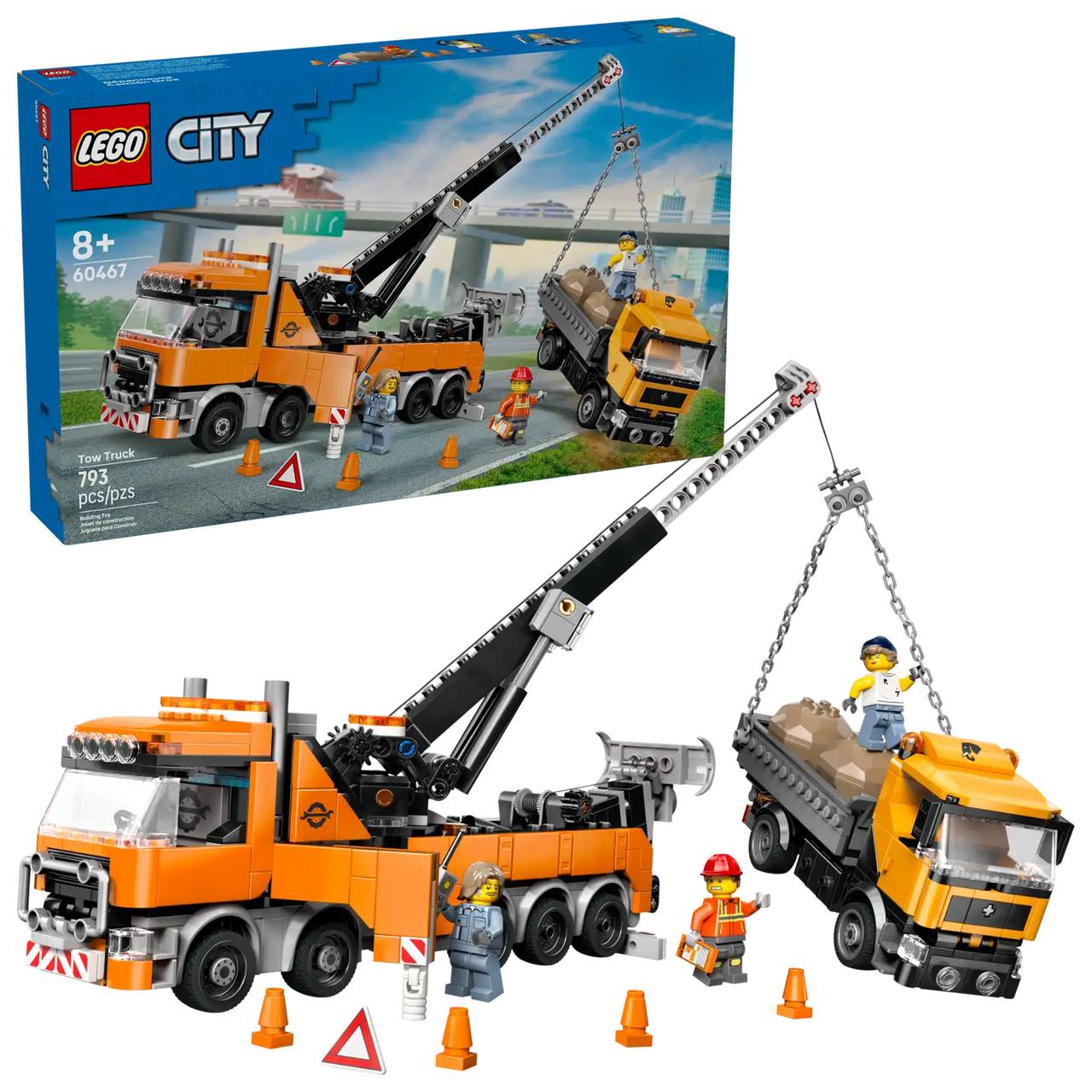 Heavy-Duty Recovery Tow Truck With Crane Lego 60467