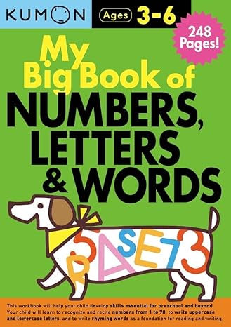 My Big Book of Numbers, Letters and Words Age 3-6