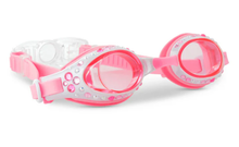 Swim Goggles Pearl White Bow