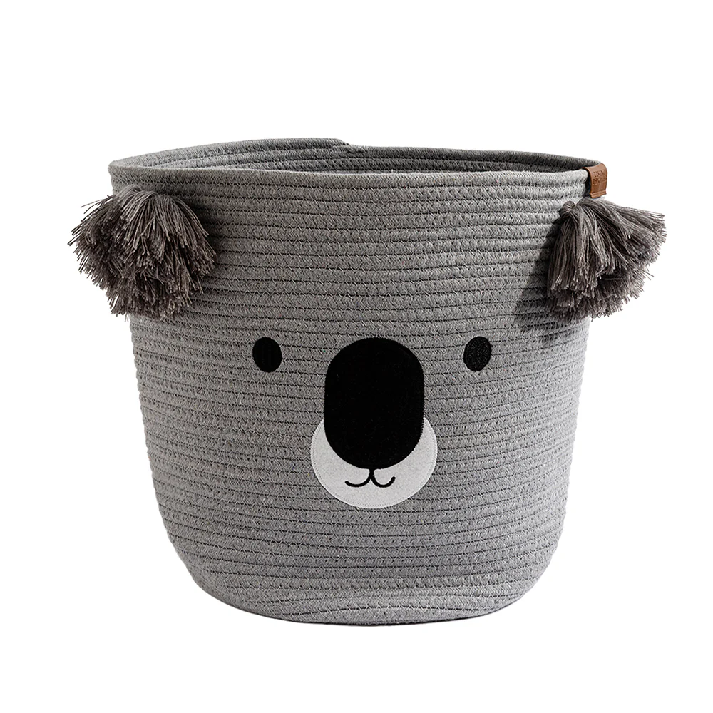 Cotton Rope Embroidered Hampers - Koala