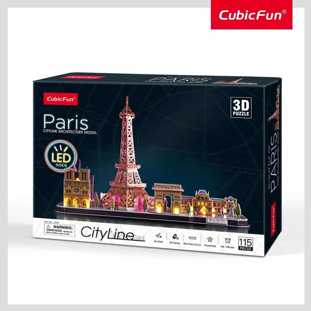 Cityline Architecture 3D Puzzle - Paris