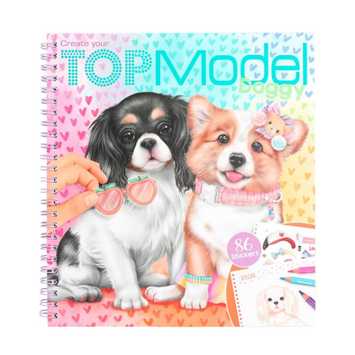 Create Your TOPModel Doggy Colouring Book