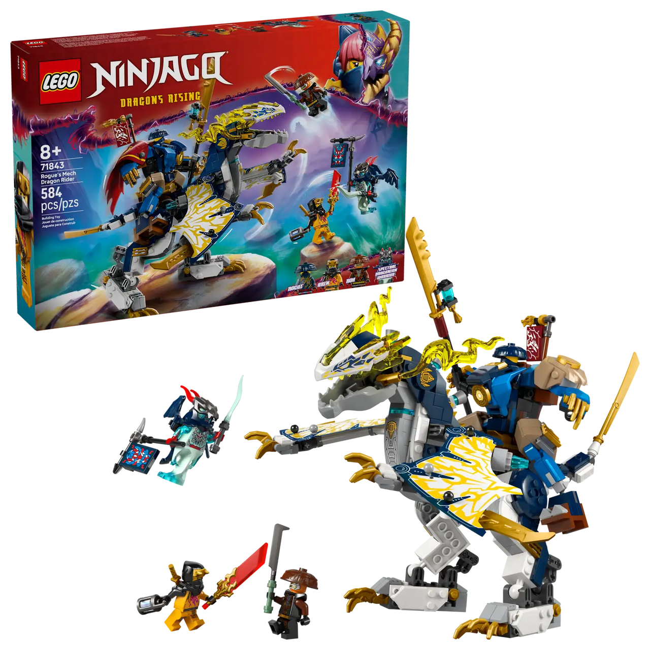 Rogue's Mech Dragon Rider Lego 71843