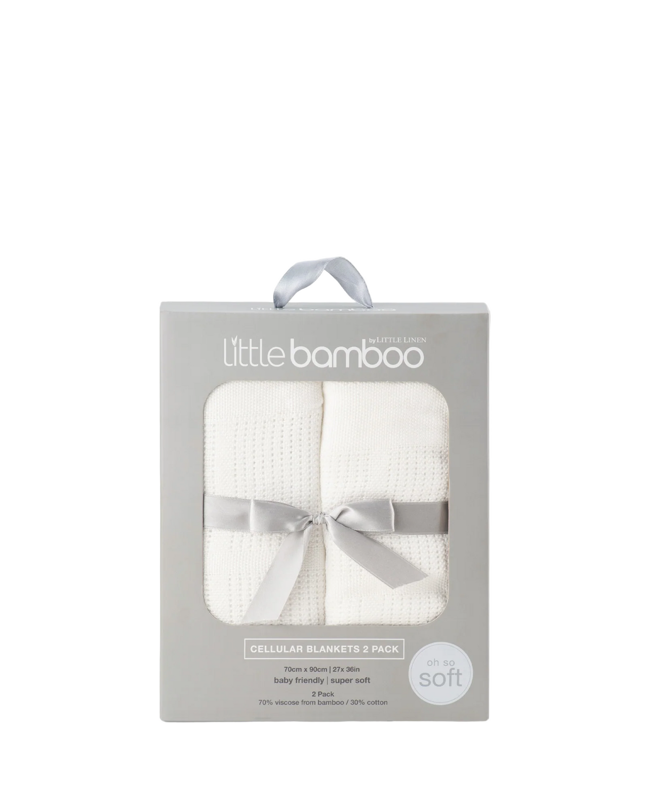 Little Bamboo - Cellular Blankets 2pk - Natural