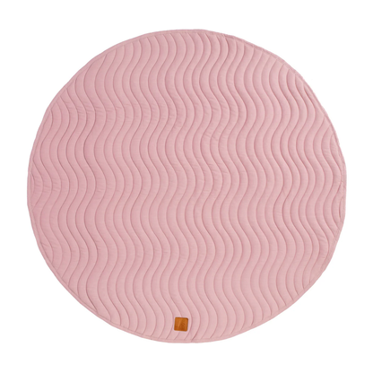 Quilted Linen Playmat - Blush Pink