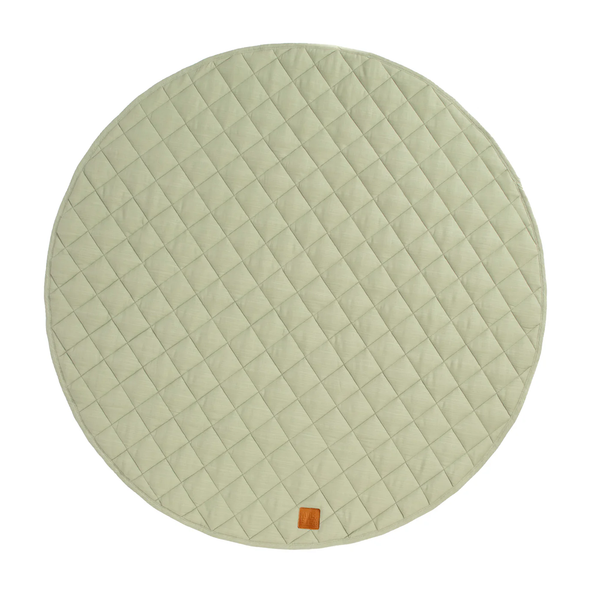 Quilted Linen Playmat - Sage