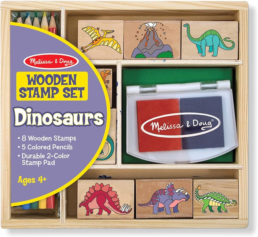 Wooden Stamp Set - Dinosaurs