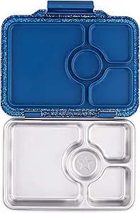 Stainless Steel Bento  Lunchbox - Twilight Blue - 4 Compartments