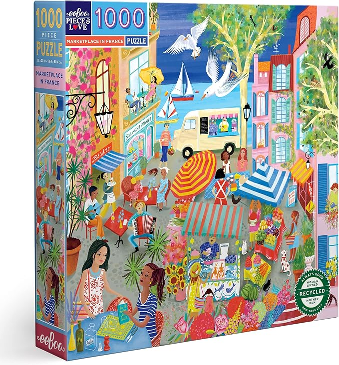 1000 pc Puzzle - Marketplace in France