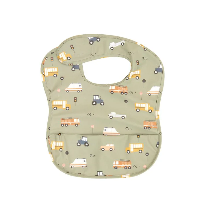 Recycled Pouch Bib - Trucks