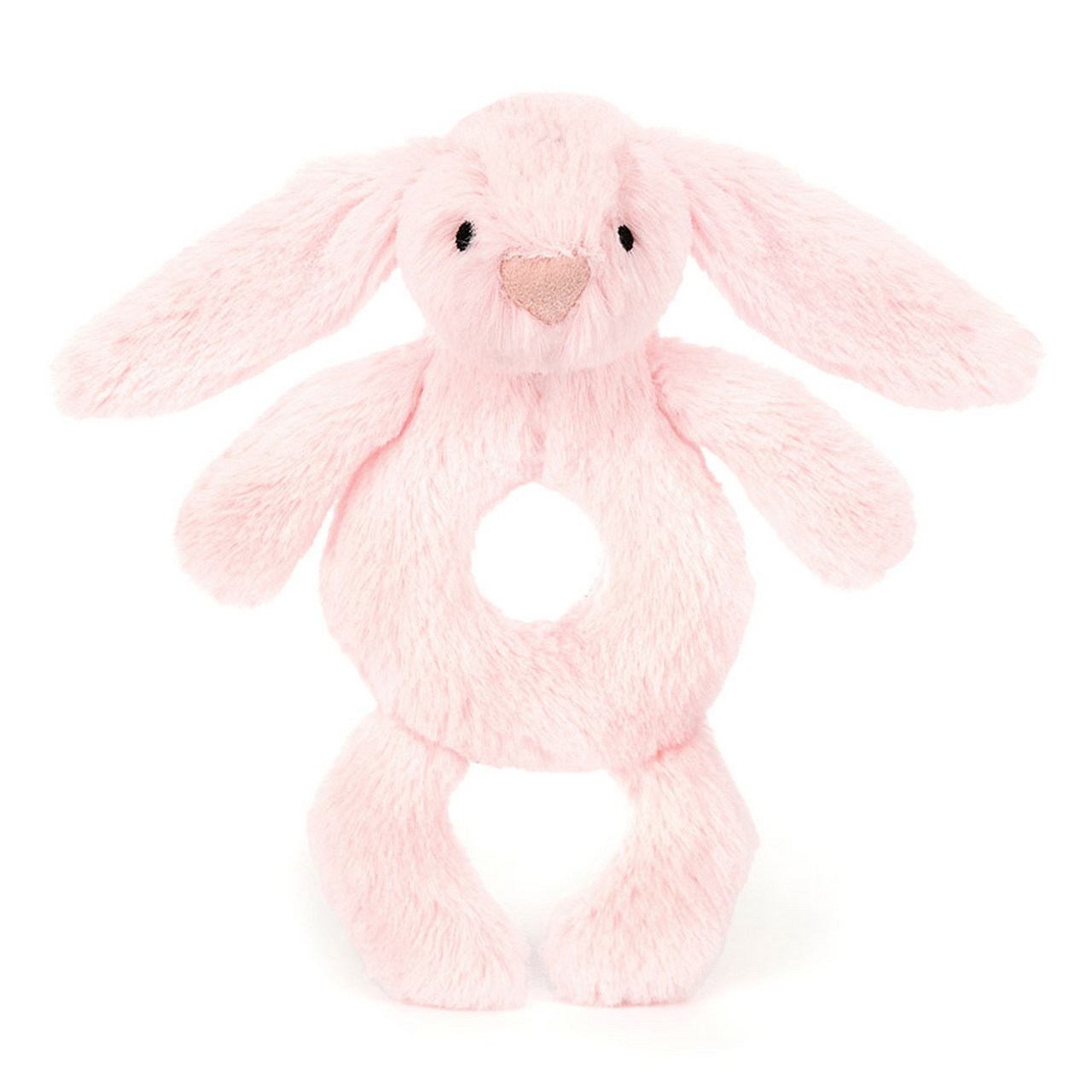 Bashful Pink Bunny Ring Rattle