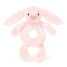 Bashful Pink Bunny Ring Rattle
