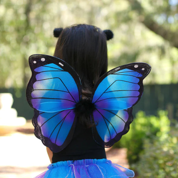 Midnight Butterfly Tutu with Wings & Headband - Size 4-6