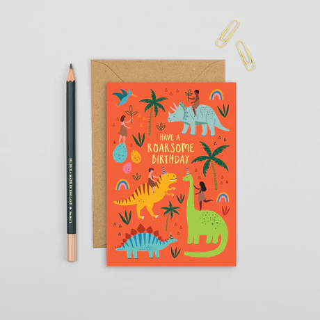 Dinosaur Birthday Card