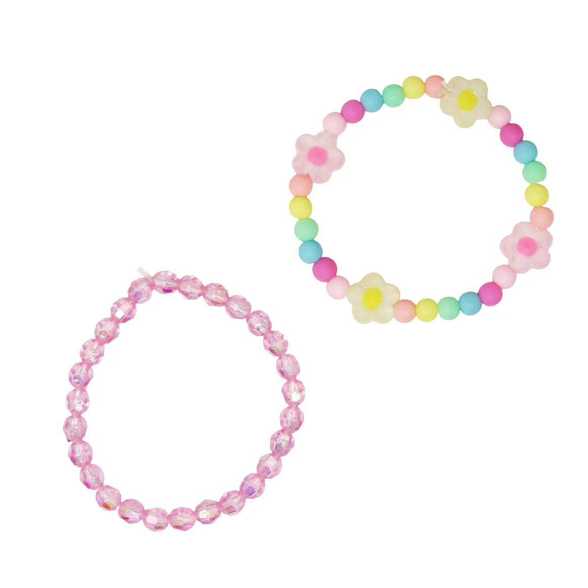 Rainbow Flower Bracelet Set