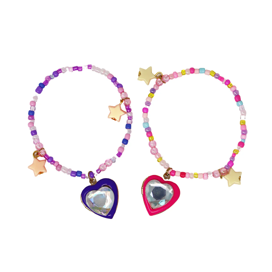 BFF Sparkle Heart Bestie Bracelet Set