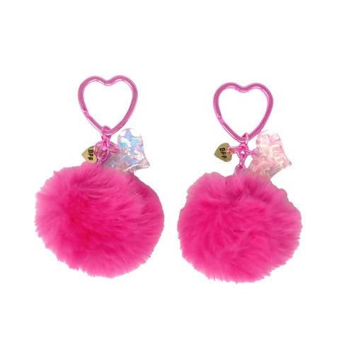 BFF Confetti Heart Keyring