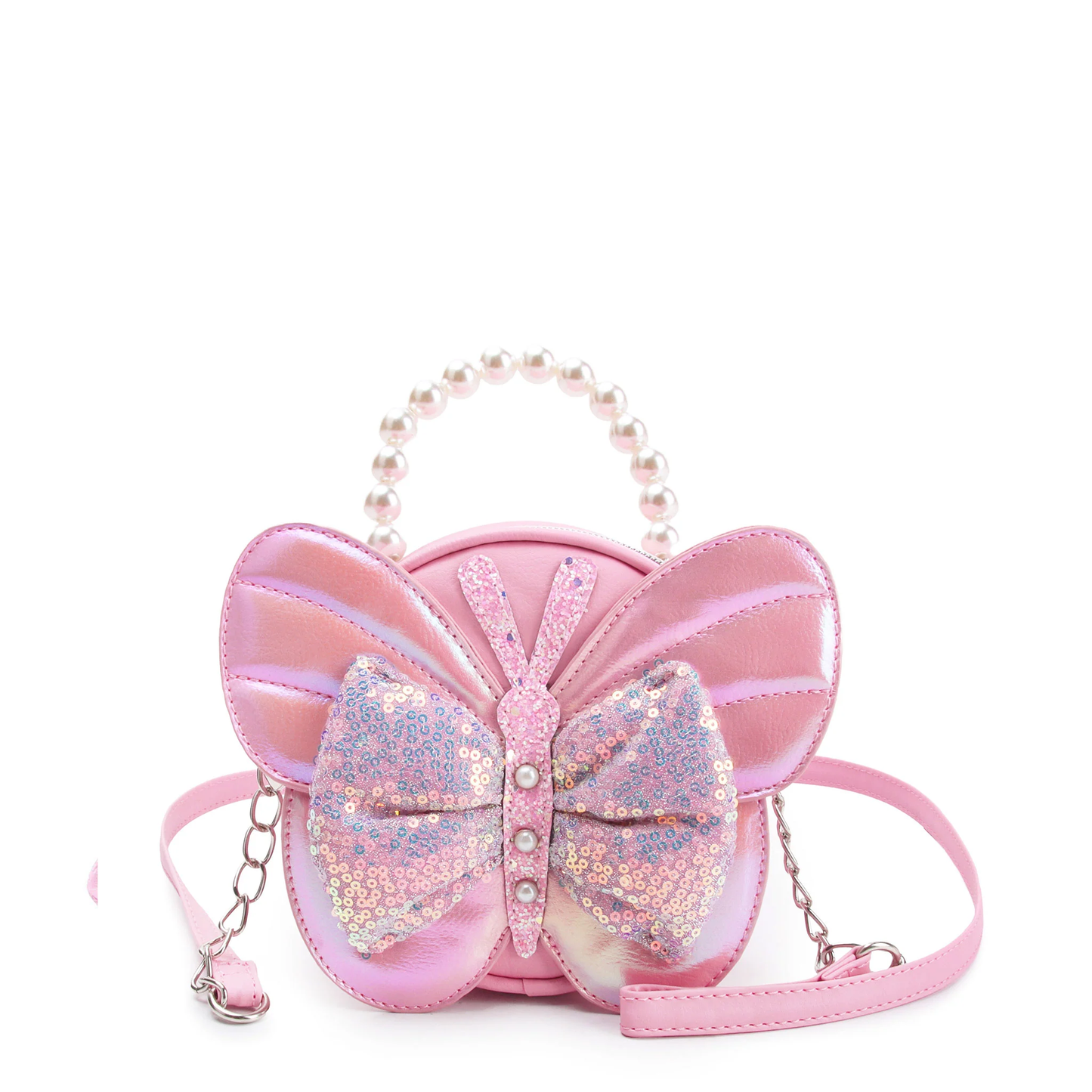 Butterfly Glitter Crossbody Bag