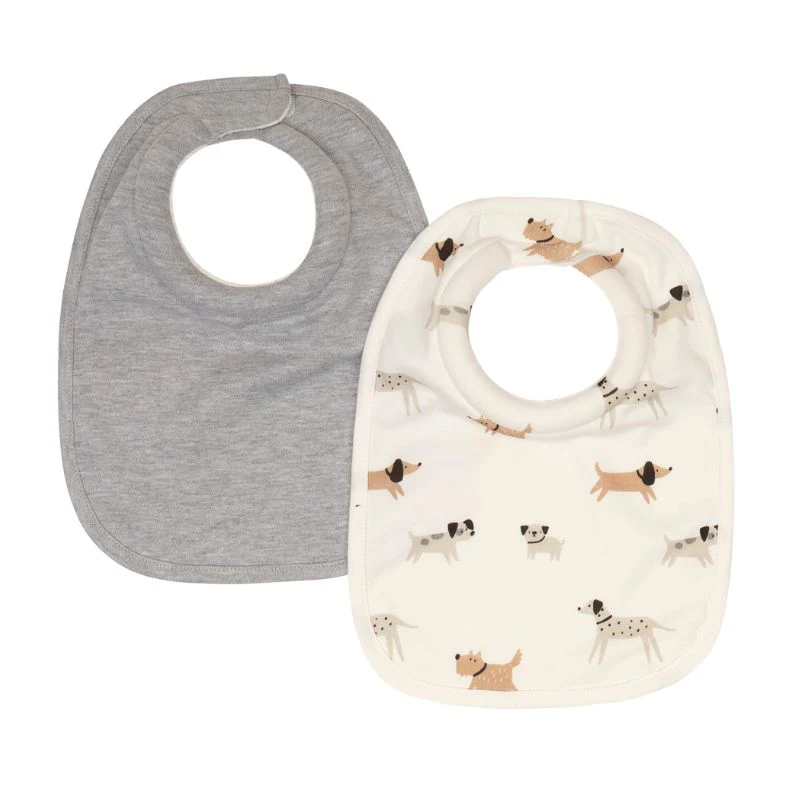 Roll Neck Bib 2pk - Dogs