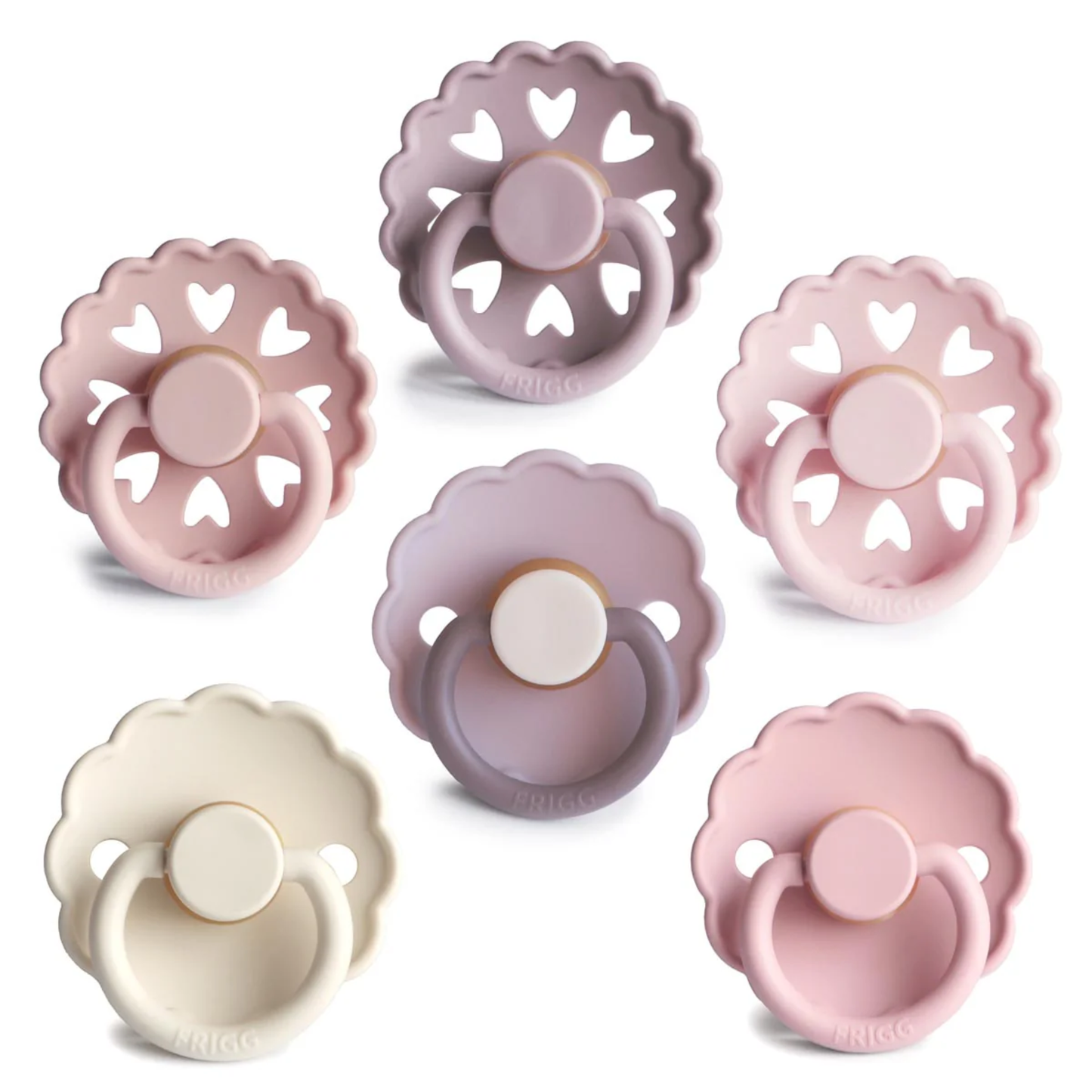 Multi Latex Pacifier Set of 6 - Blooming Love