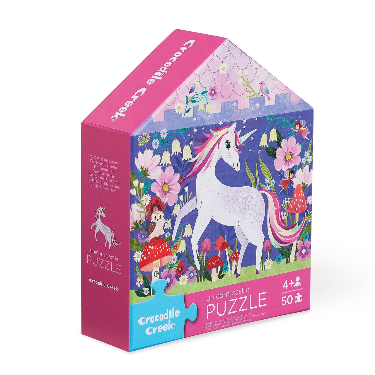 50pc Flat House Puzzle - Unicorn Castle