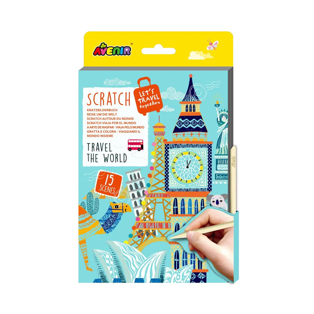 Travel the World - A5 Scratch Book