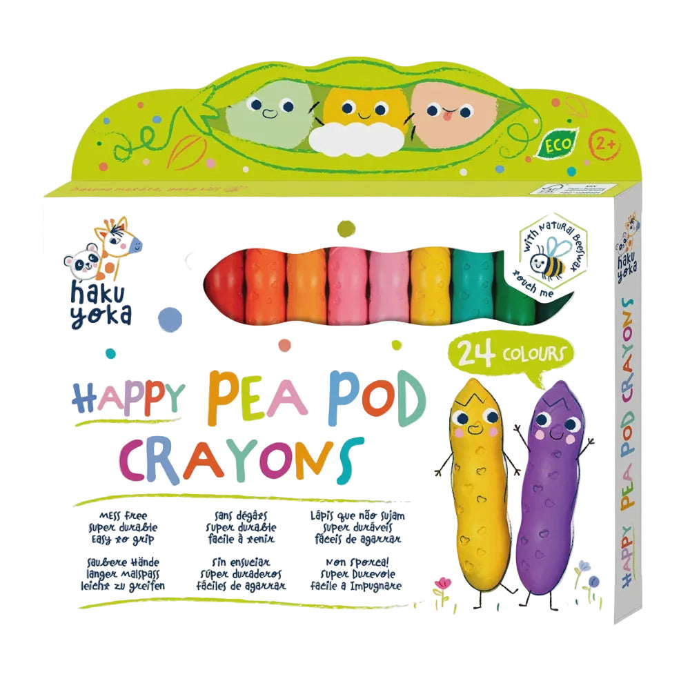 Happy Pea Pod Crayons - 24 pc