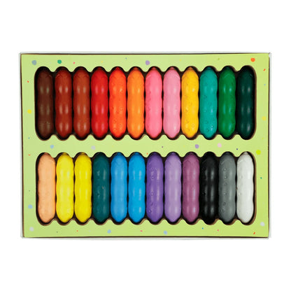 Happy Pea Pod Crayons - 24 pc