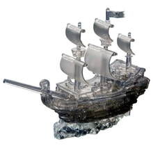 101 pc Crystal Puzzle - Pirate Ship (Black)