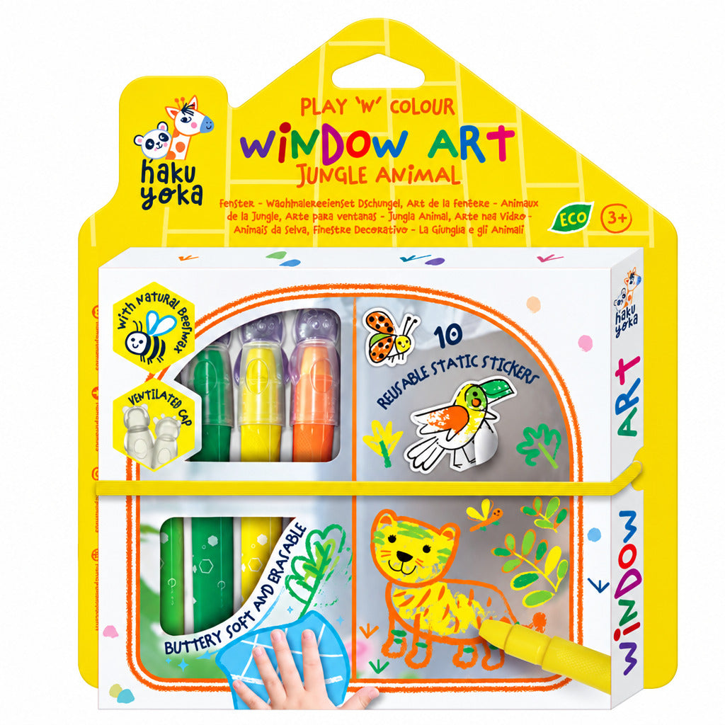 Window Art -  Jungle Animals