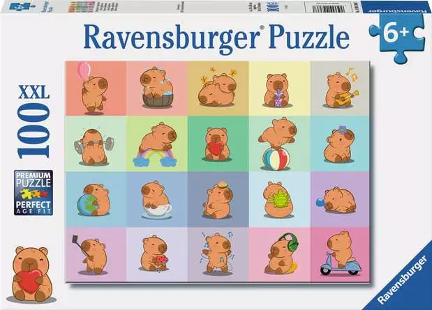 100 pc Puzzle - Cute Capybara