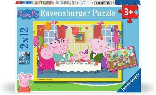 2 x 12 pc Puzzle - Peppa Pig
