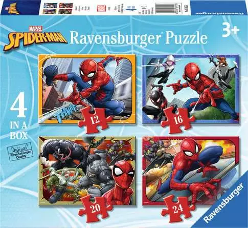 4 in a Box Puzzle - Disney Spider-Man